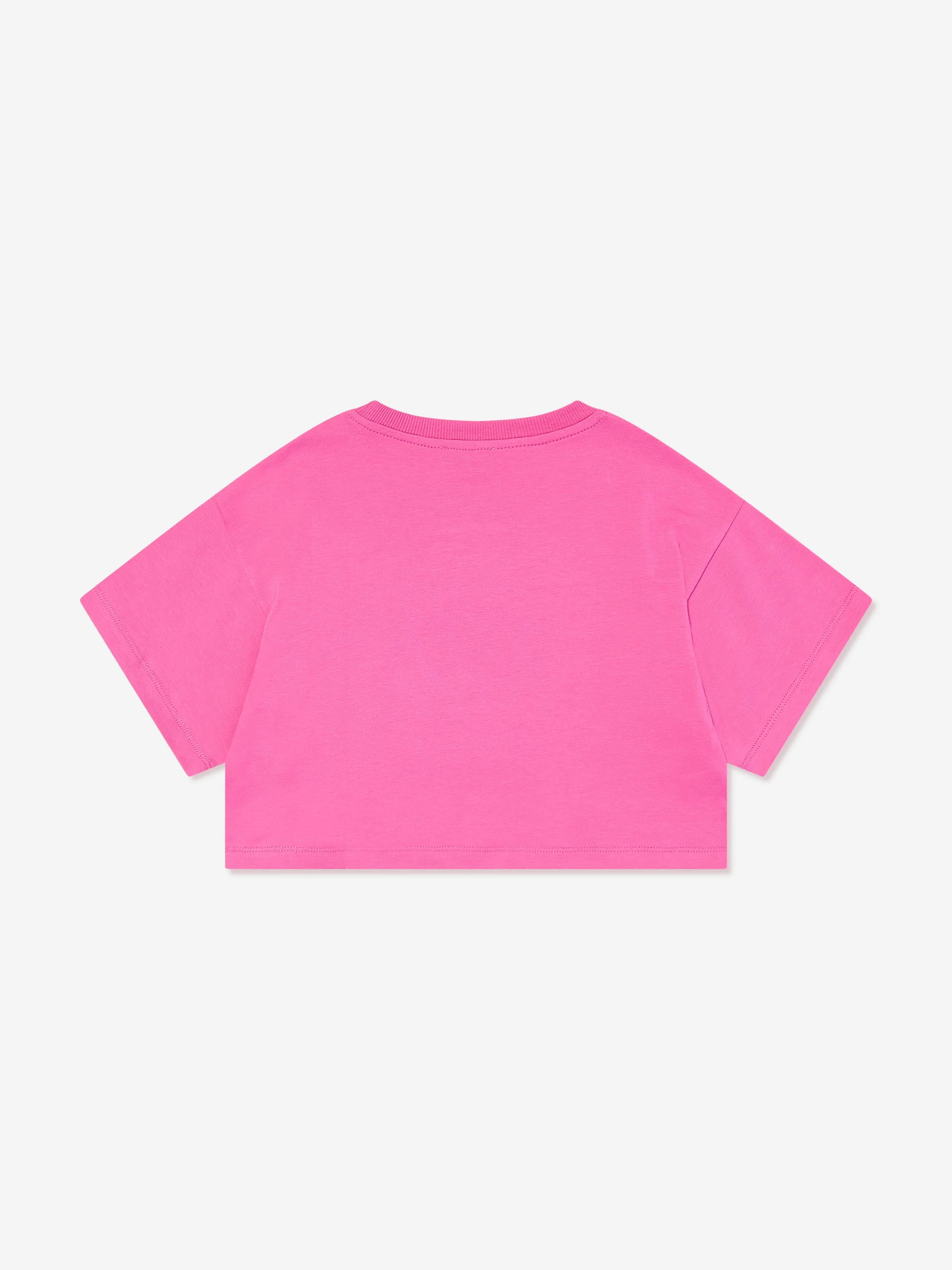Girls Teddy Bear Logo T-Shirt in Pink