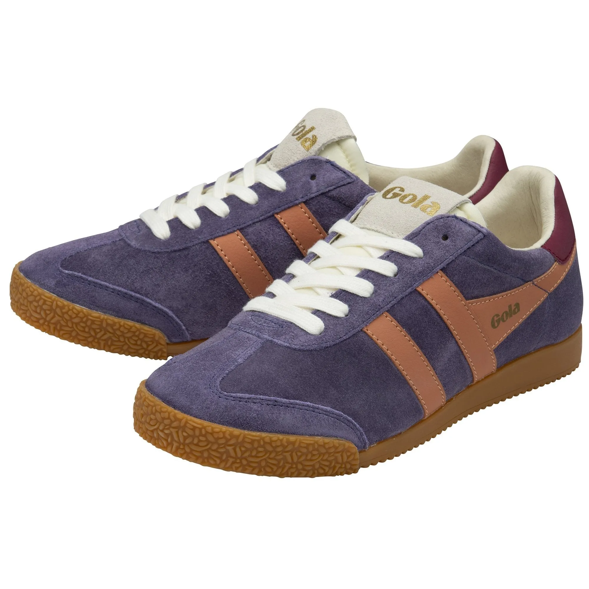 Gola Women's Elan Classic Sneakers - Plum/Terracotta/Cerise