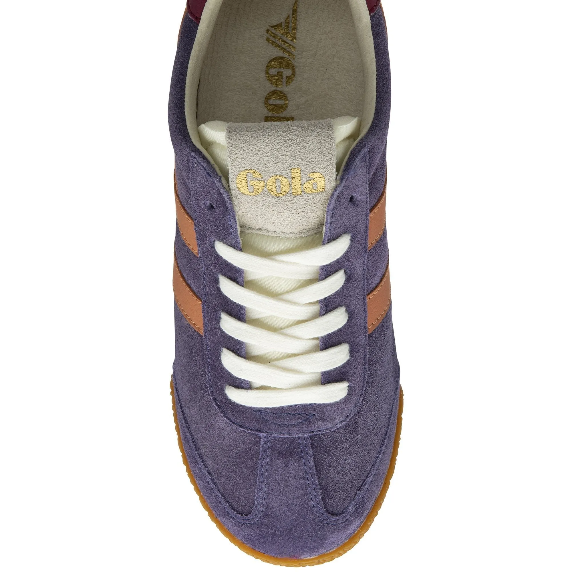 Gola Women's Elan Classic Sneakers - Plum/Terracotta/Cerise