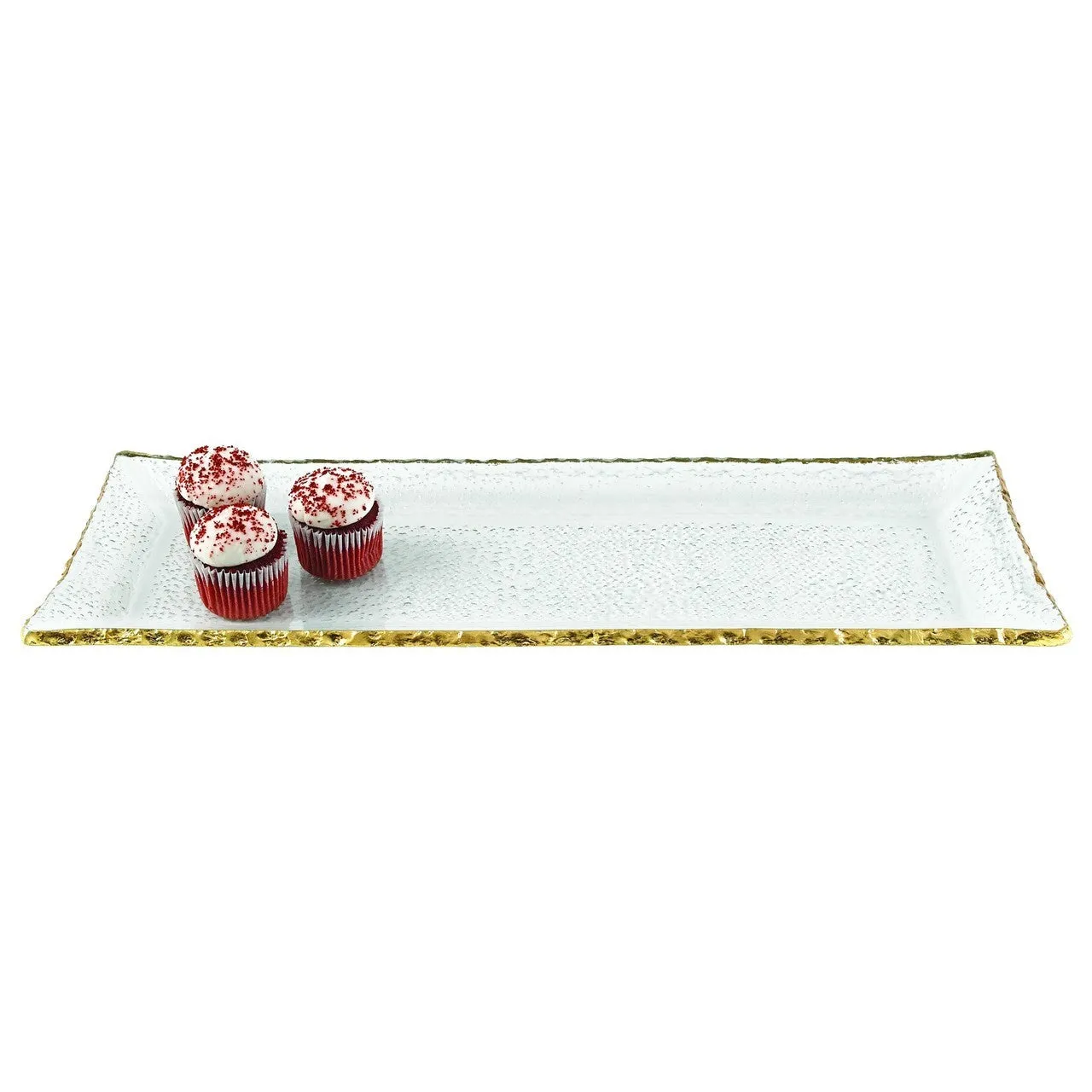 Goldedge Handcrafted Mouth Blown Rectangle