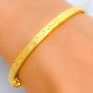 Gorgeous Contemporary 21k Gold Bangle Bracelet