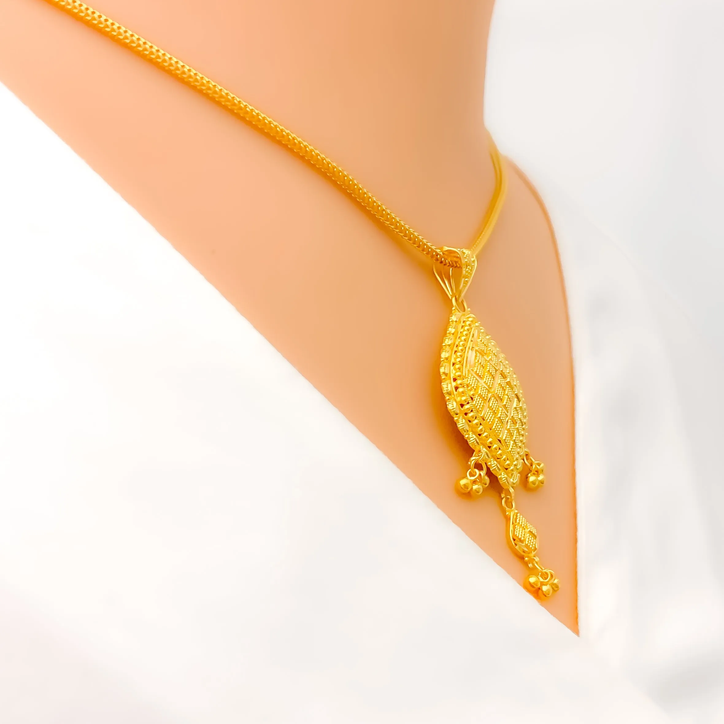 Gorgeous Ethereal 22k Gold Pendant