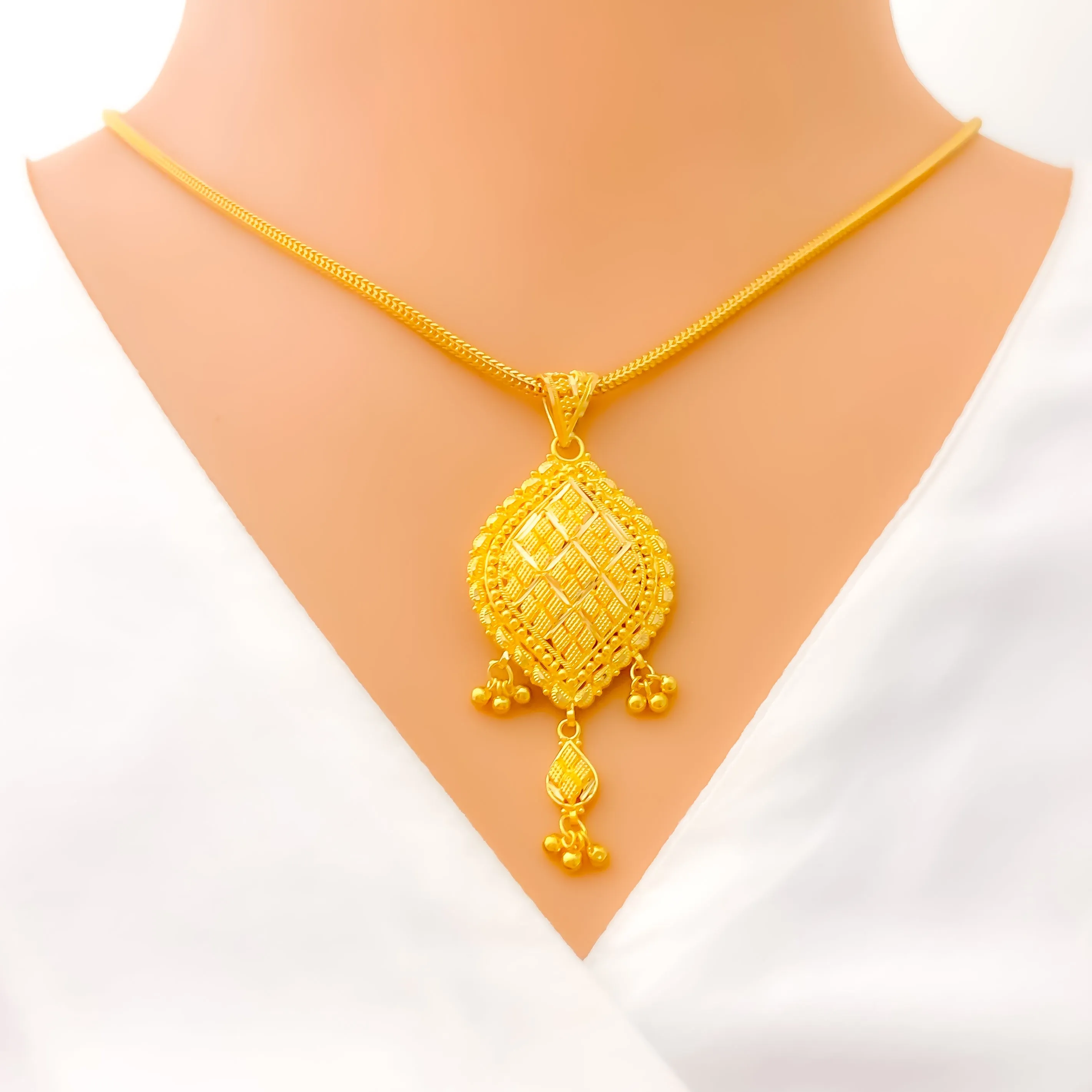 Gorgeous Ethereal 22k Gold Pendant
