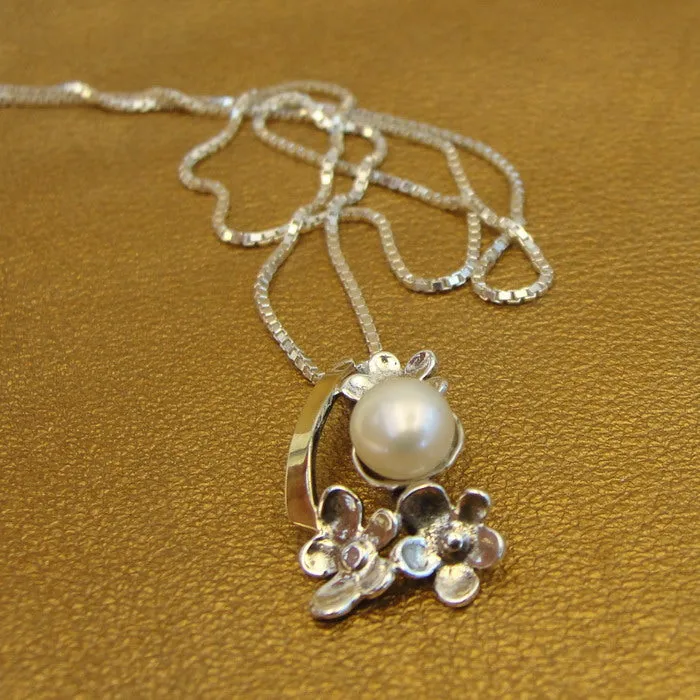Hadar Designers 9k Yellow Gold Sterling Silver White Pearl Pendant (NS?)y