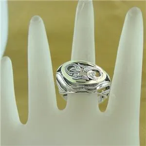 Hadar Designers ring 6,7,8,9 yellow gold 925 silver zircon  handmade (ms)y