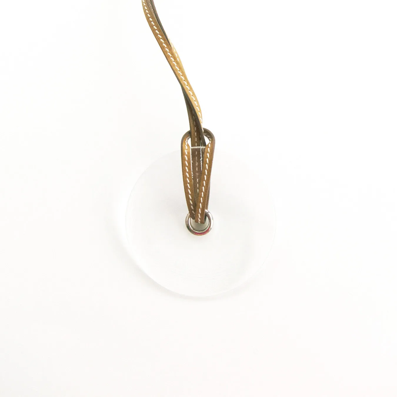 Hermes Exquisite Saint Louis Crystal Leather Petit H Pendant World Exclusive