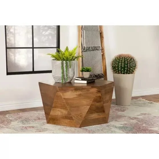 Hexagonal Coffee Table Natural