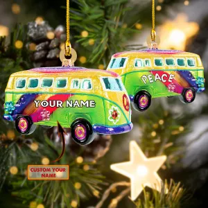 Hippie Peace - Shaped Ornament 01