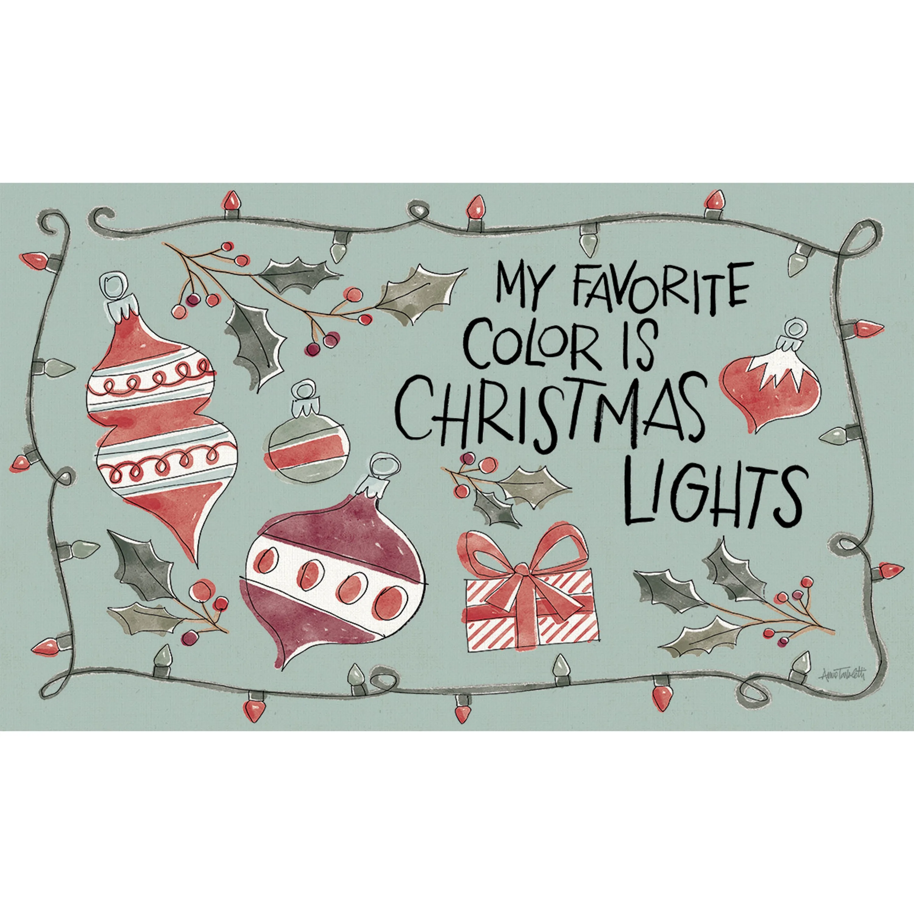 Holiday Fun Washable Indoor/Outdoor Mat,2wm031