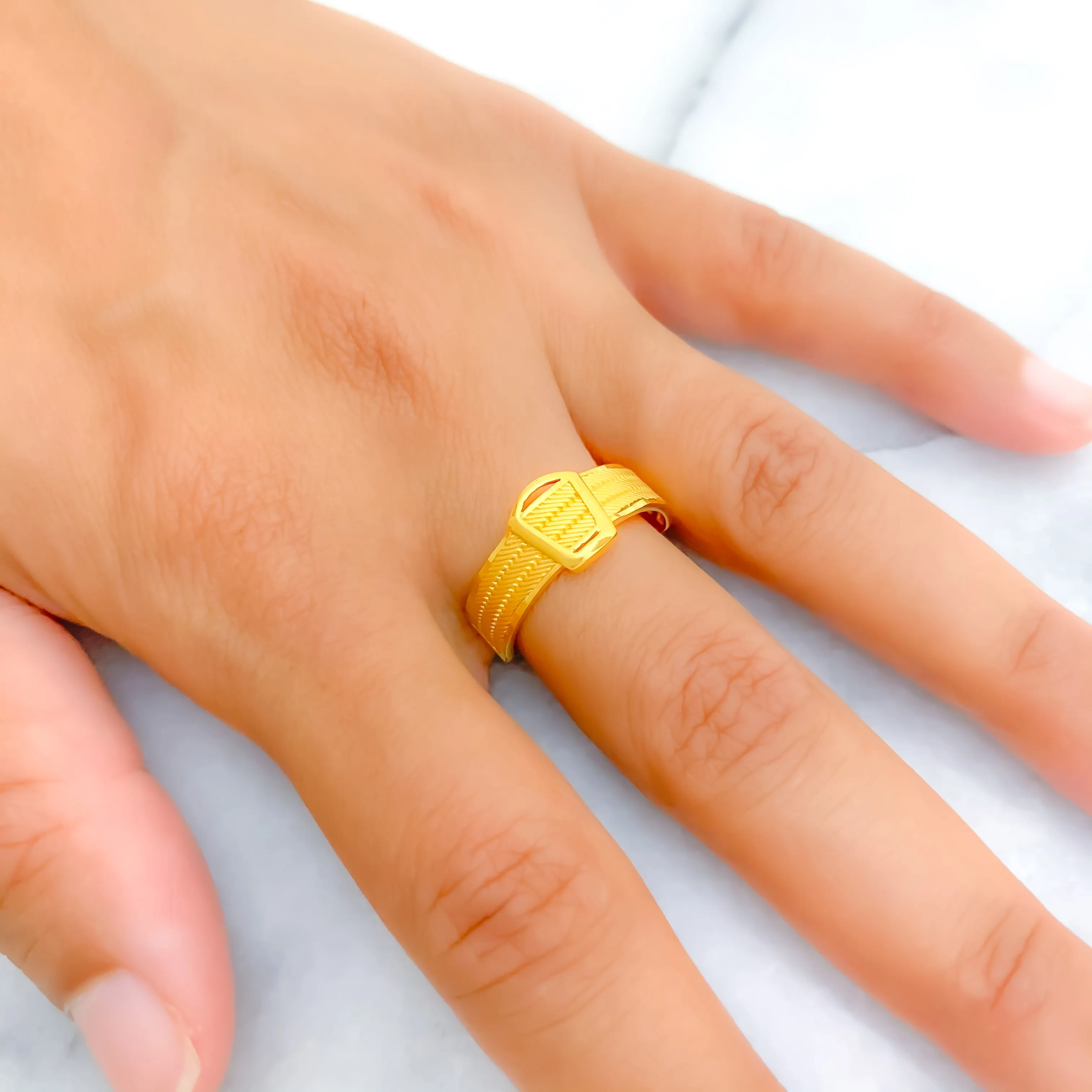 Iconic Artistic 22k Gold Ring