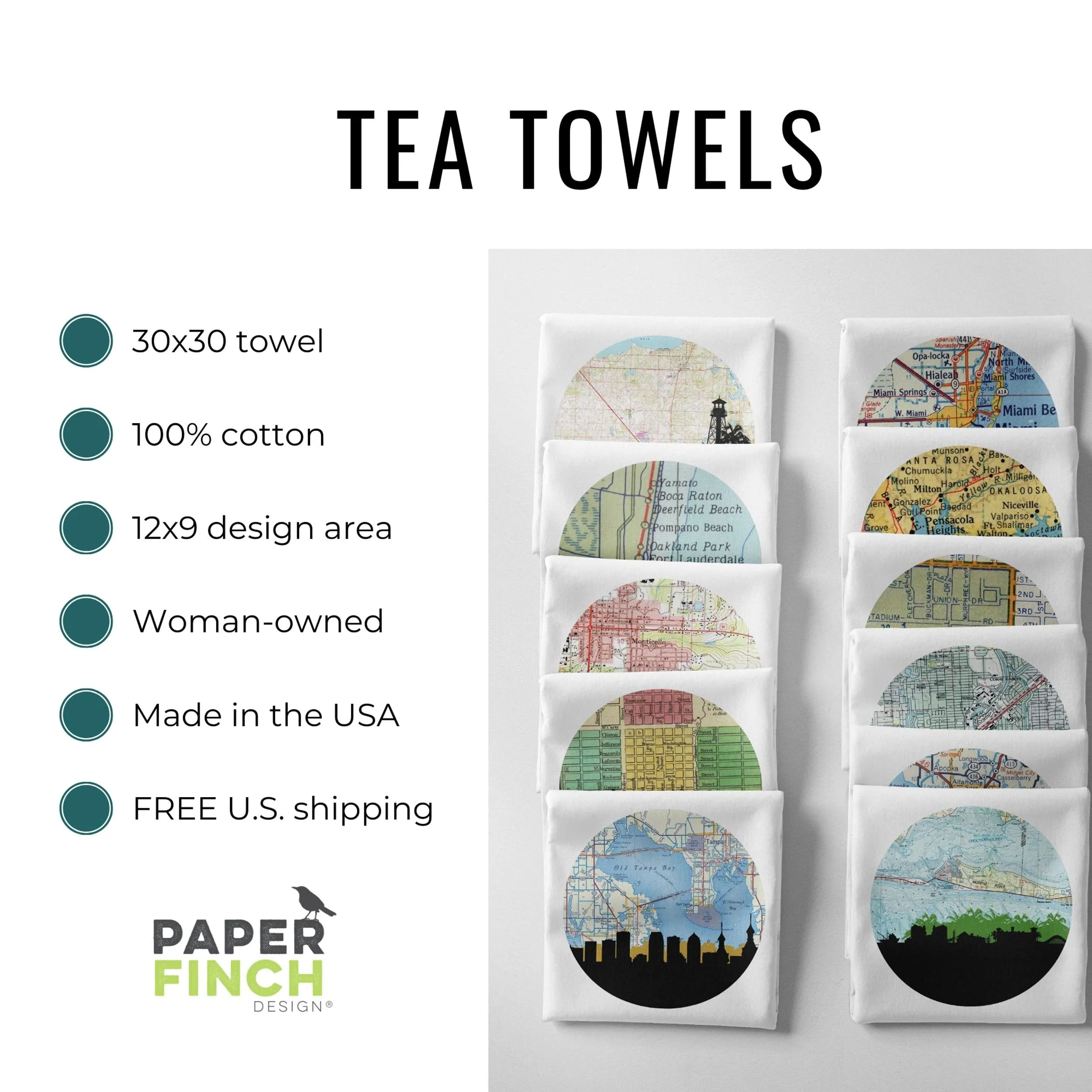 Idaho state Landscape Tea Towel | Idaho Mountain Decor & Home Gifts | Perfect for Northwest Landscape Lovers