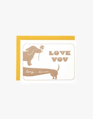 Ink Paper Crafts Love You Long Time Greeting Card