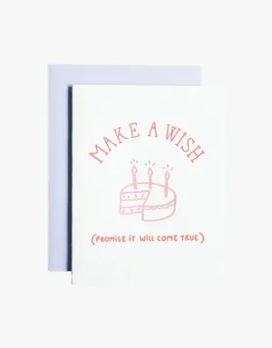 Ink Paper Crafts Make A Wish Greeting Card