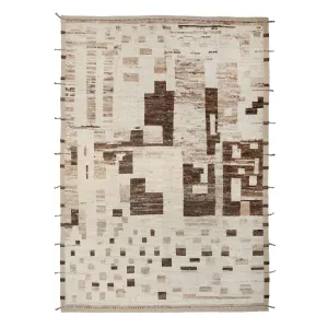 Ivory Zameen Transitional Wool Rug - 9' x 12'4"