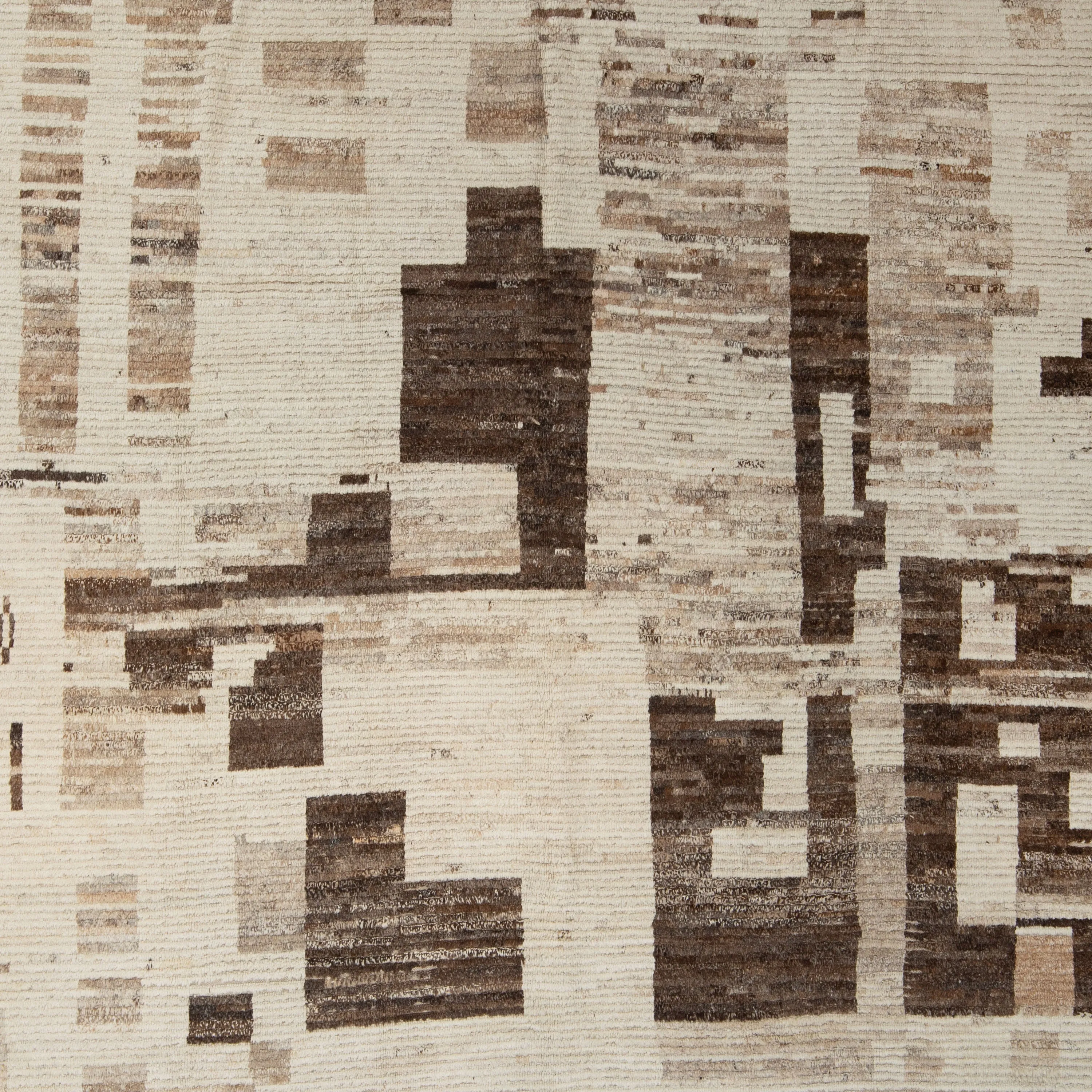 Ivory Zameen Transitional Wool Rug - 9' x 12'4"