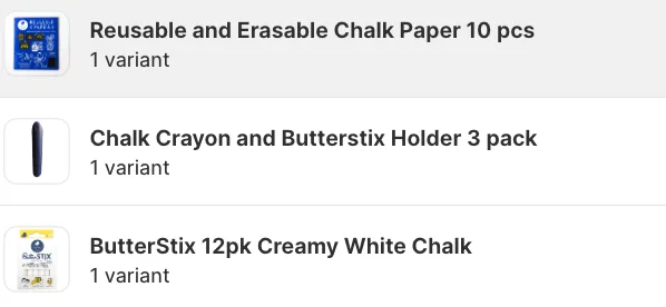Jaq Jaq Bird Creative Essentials Set - White ButterStix®, Holders, and Reusable Paper