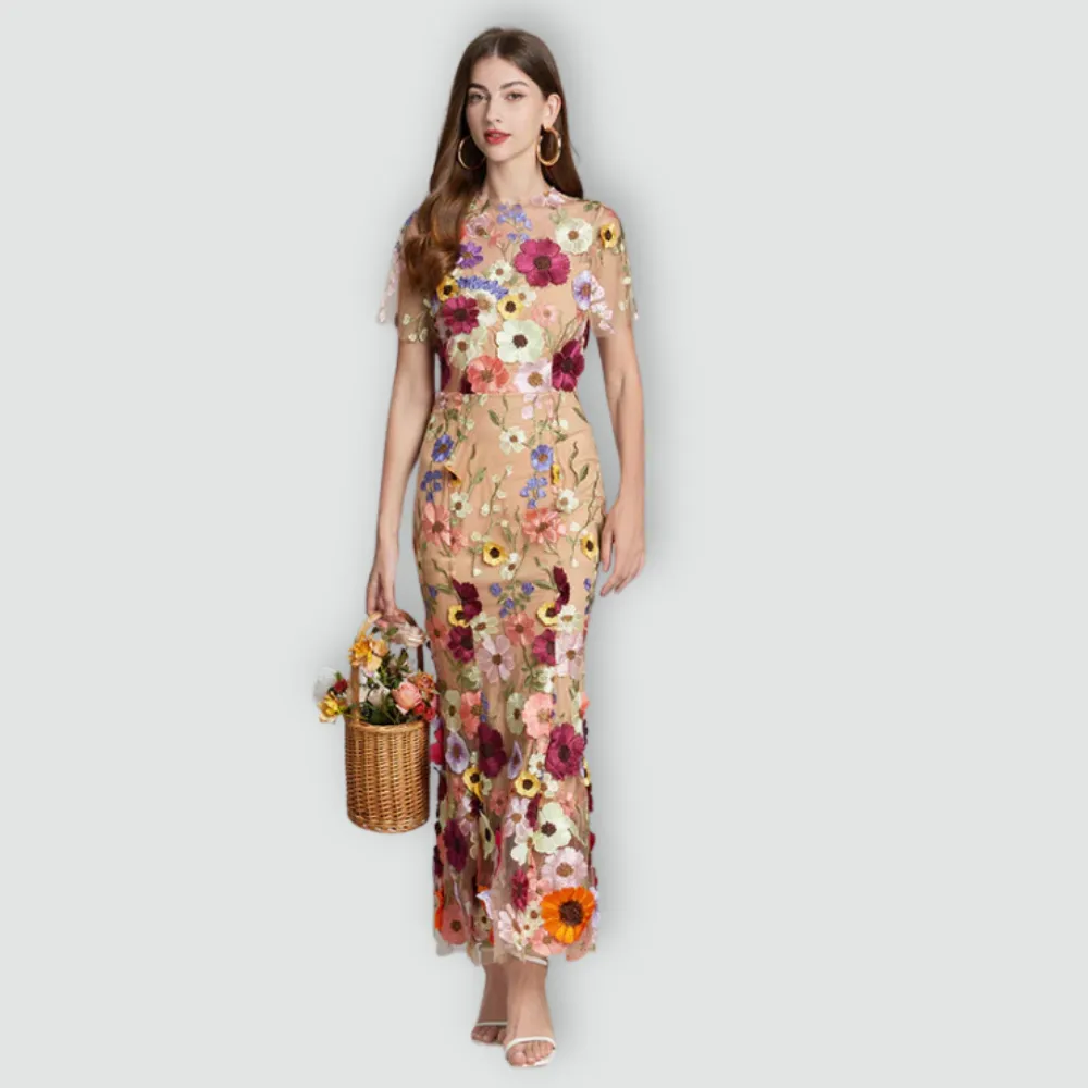 Jessica -  Floral Finesse Dress
