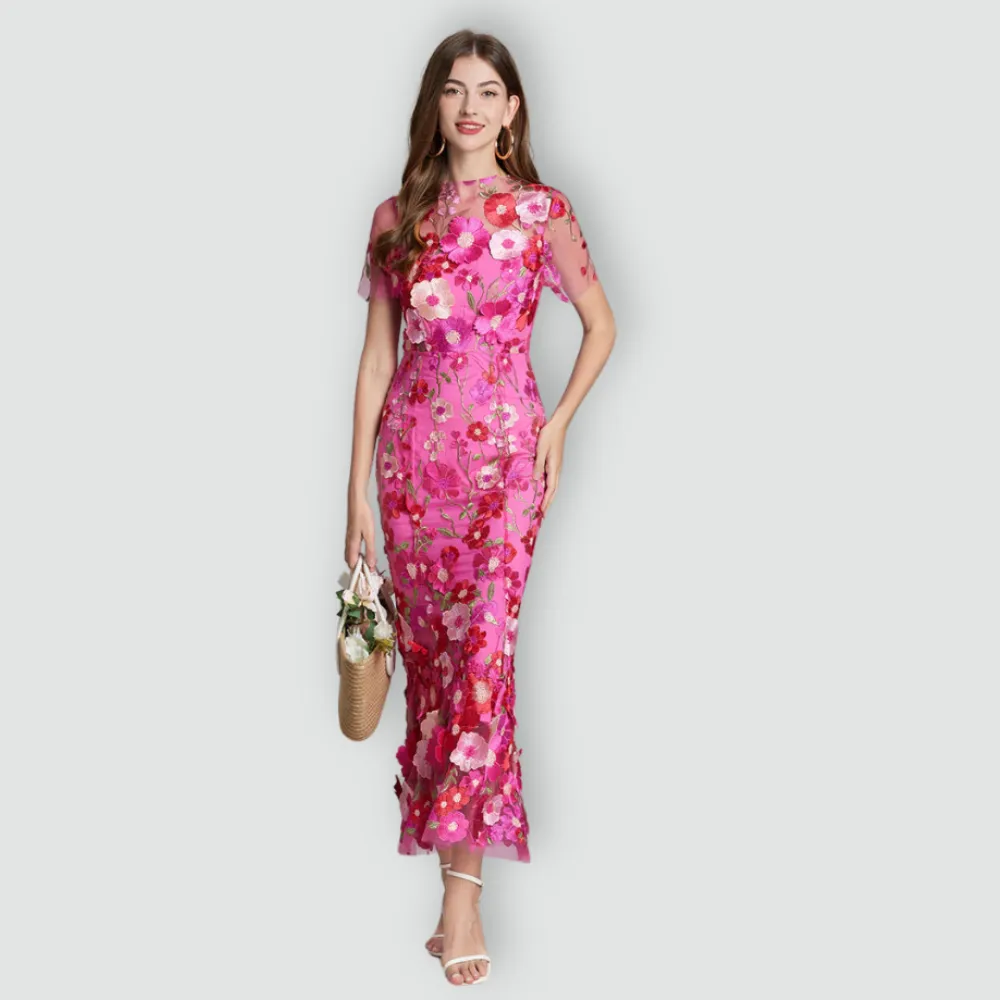 Jessica -  Floral Finesse Dress
