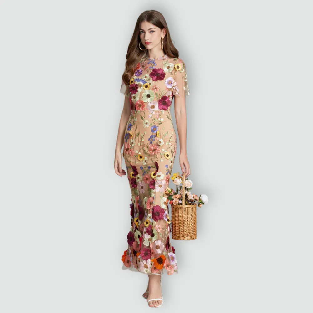 Jessica -  Floral Finesse Dress
