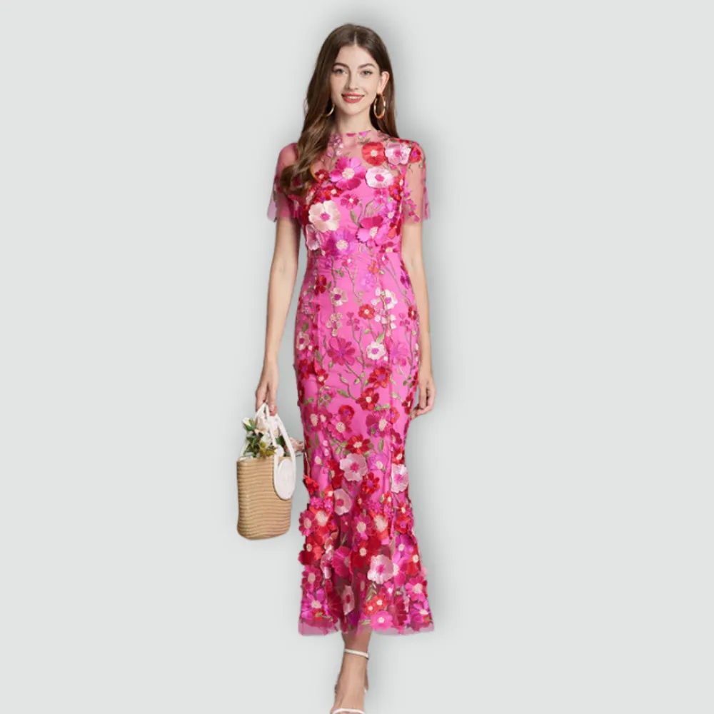 Jessica -  Floral Finesse Dress