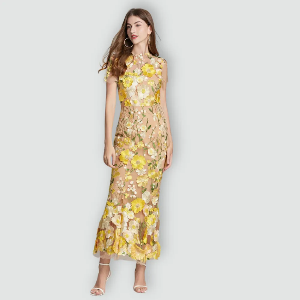 Jessica -  Floral Finesse Dress