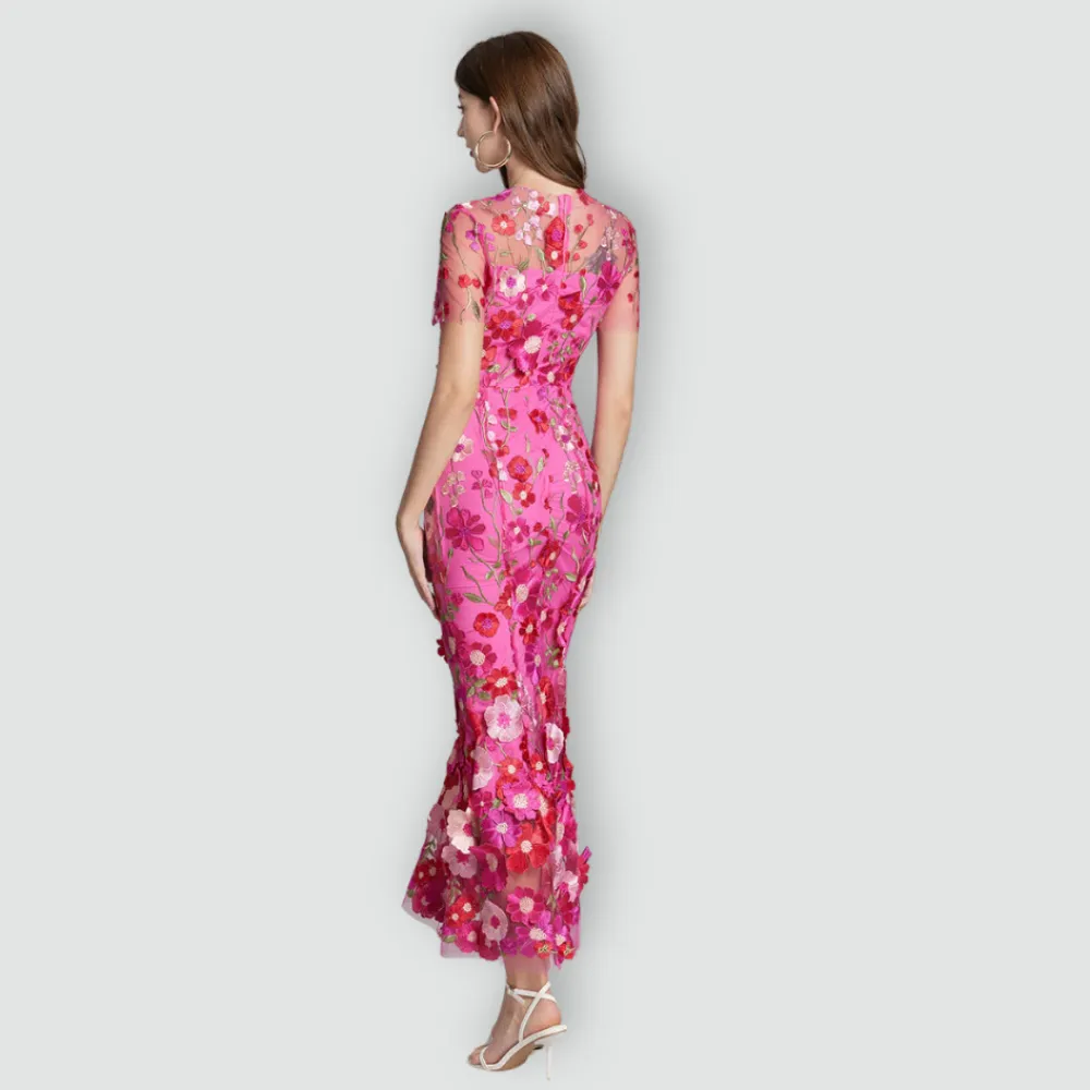 Jessica -  Floral Finesse Dress