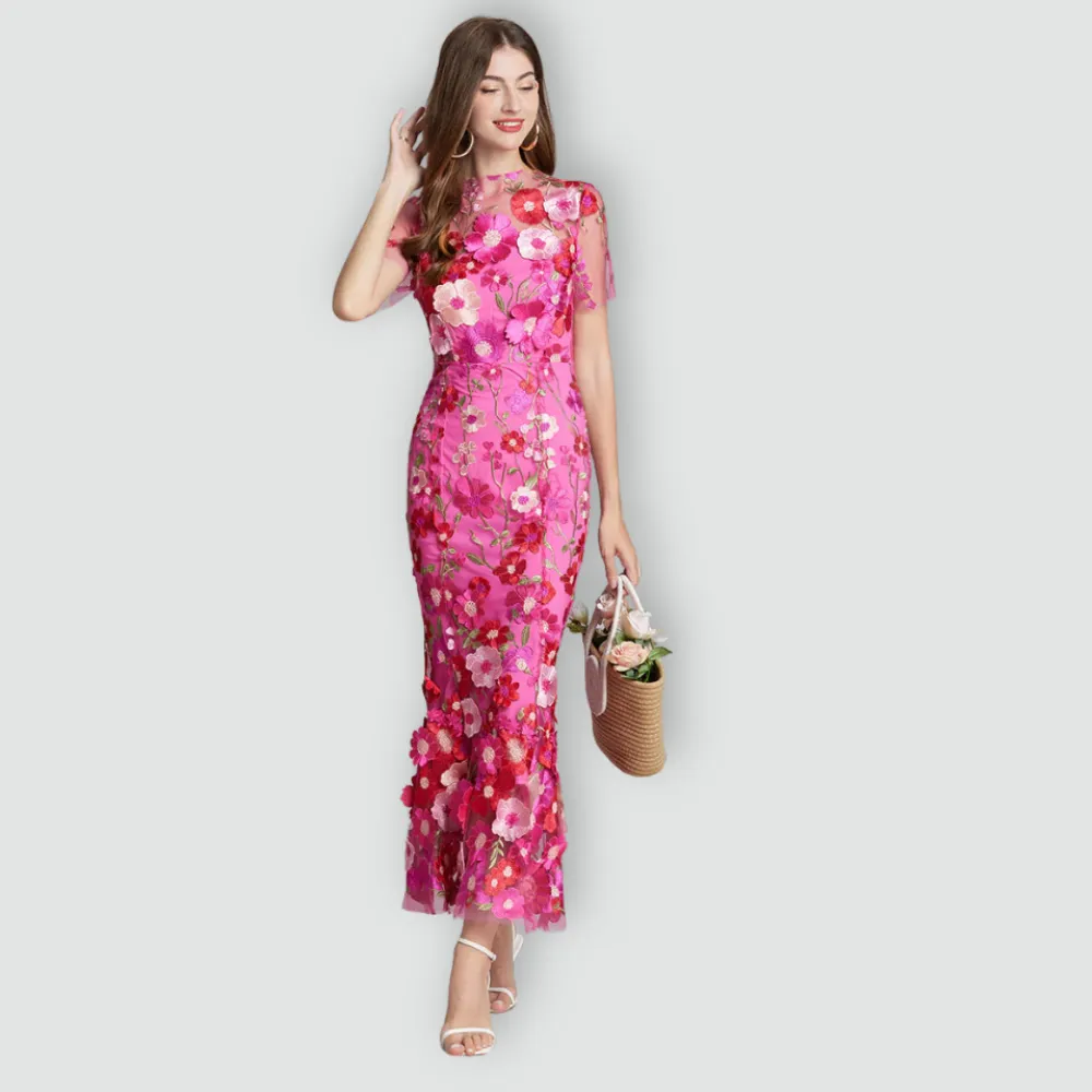 Jessica -  Floral Finesse Dress