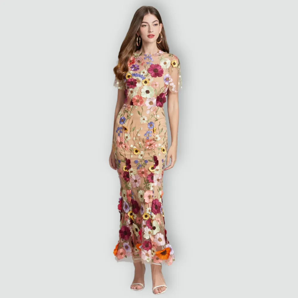 Jessica -  Floral Finesse Dress