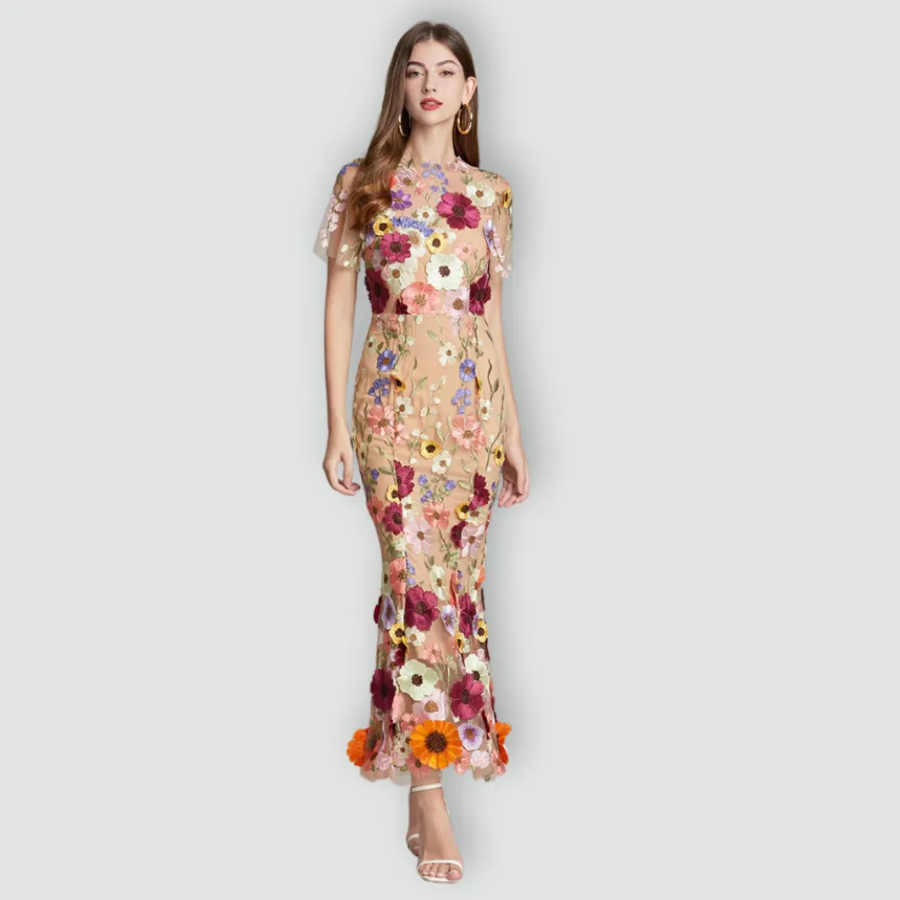 Jessica -  Floral Finesse Dress