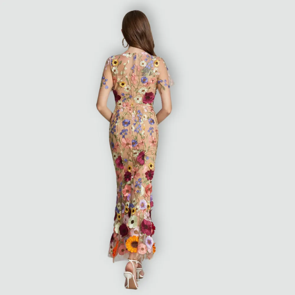 Jessica -  Floral Finesse Dress