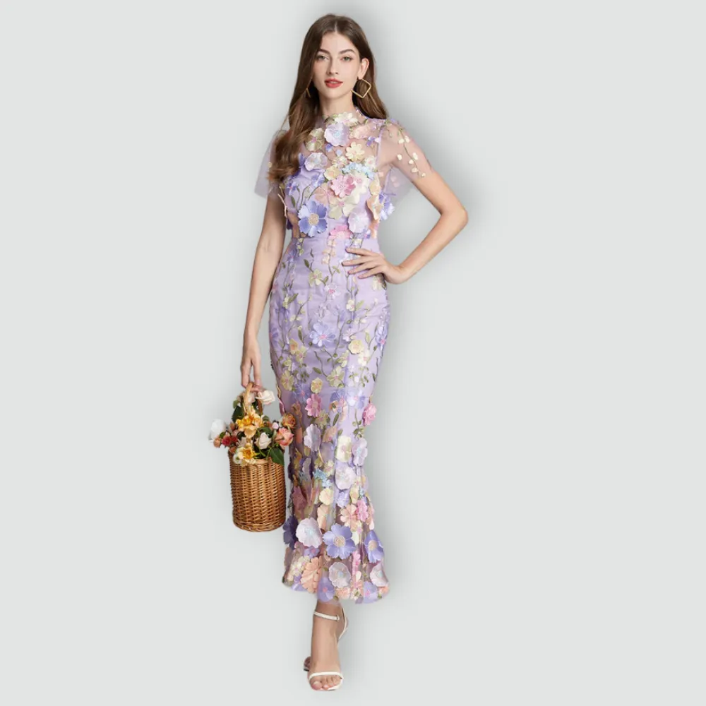 Jessica -  Floral Finesse Dress