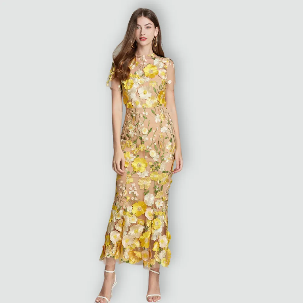 Jessica -  Floral Finesse Dress
