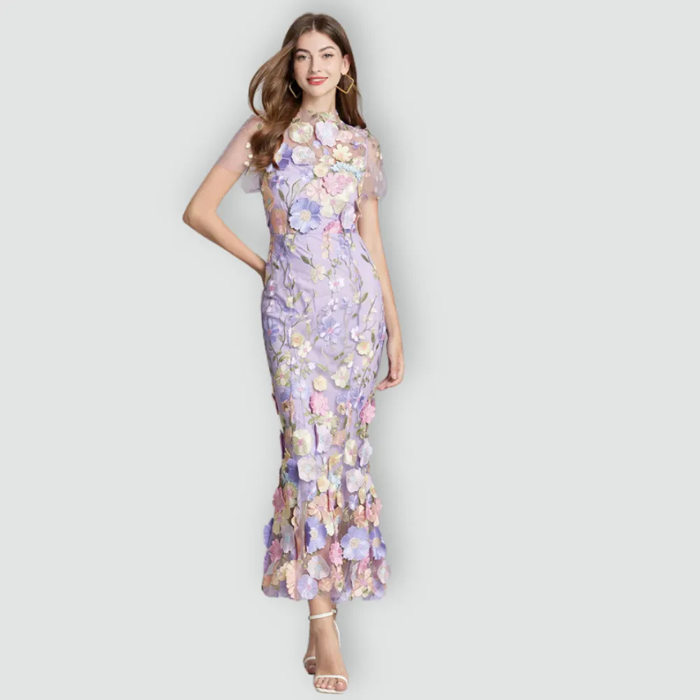 Jessica -  Floral Finesse Dress