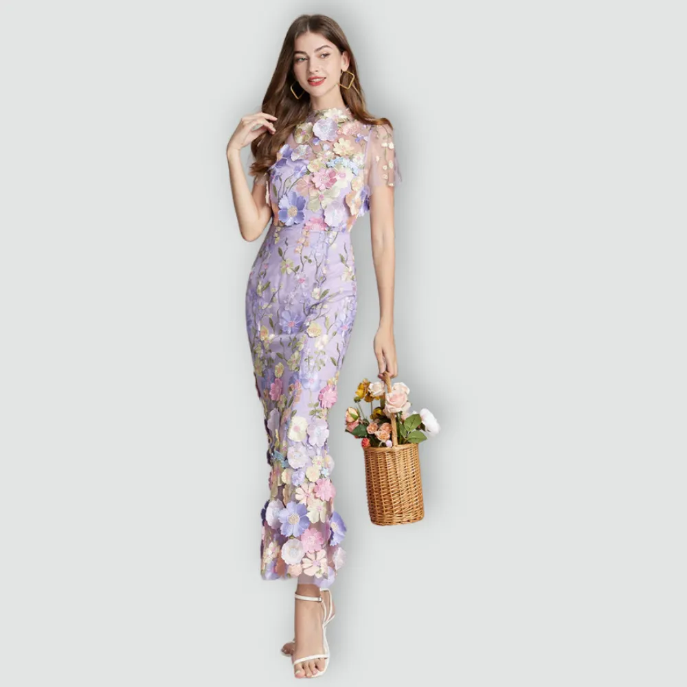 Jessica -  Floral Finesse Dress