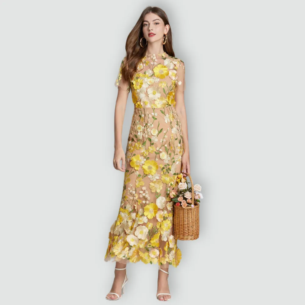 Jessica -  Floral Finesse Dress