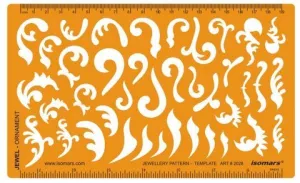 Jewelry Design Template- Curve Shape