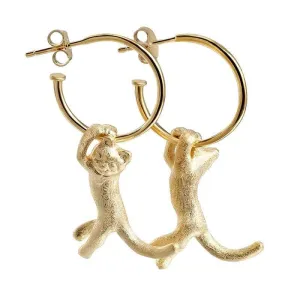 Kung Fu Cat Drop Earrings