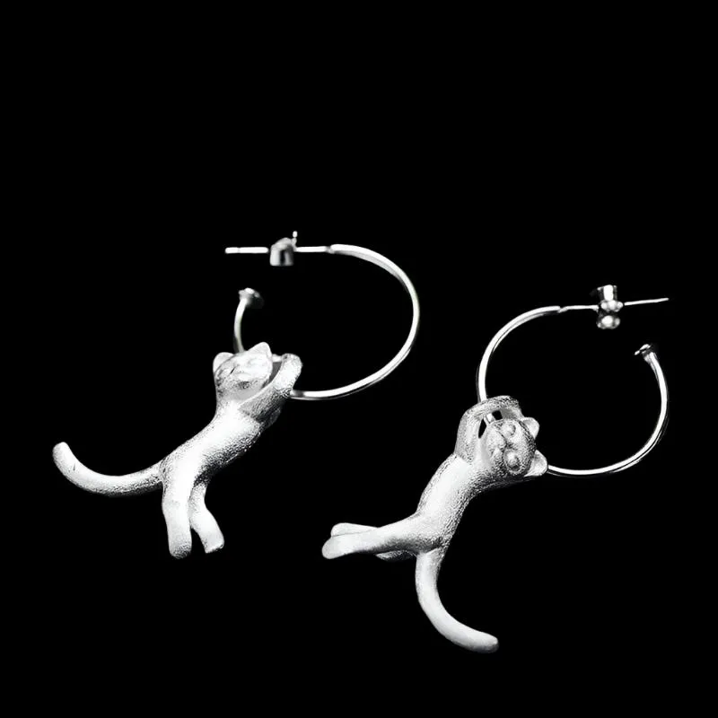 Kung Fu Cat Drop Earrings
