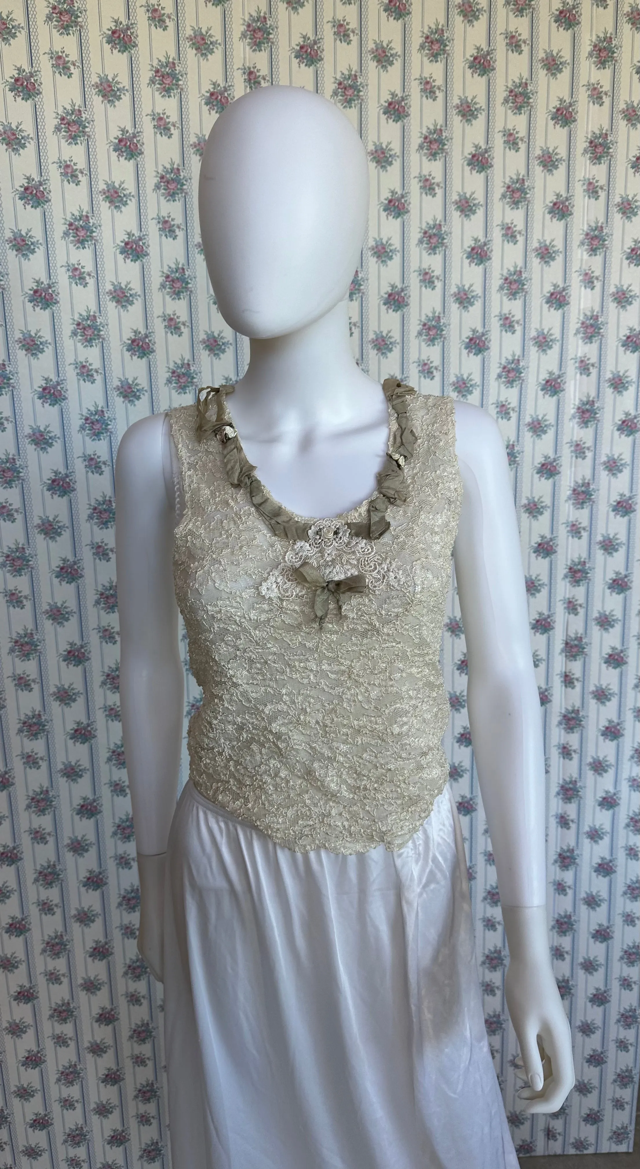 Lace Bonnie Harris Vintage Tank