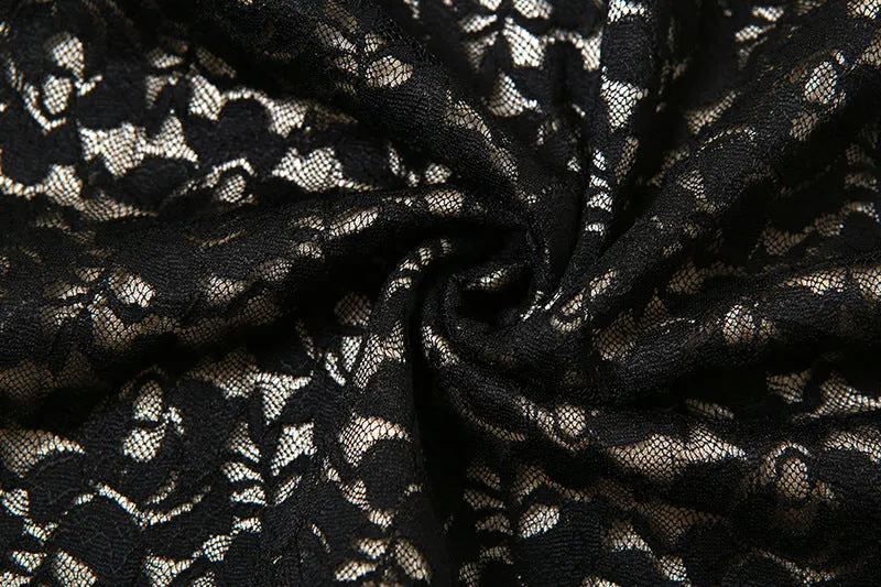 Lace low-cut fitted hip-hugging dress S-240501-38