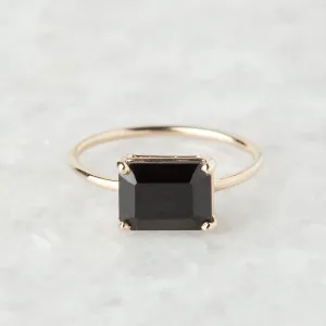 Large East West Onyx Ring