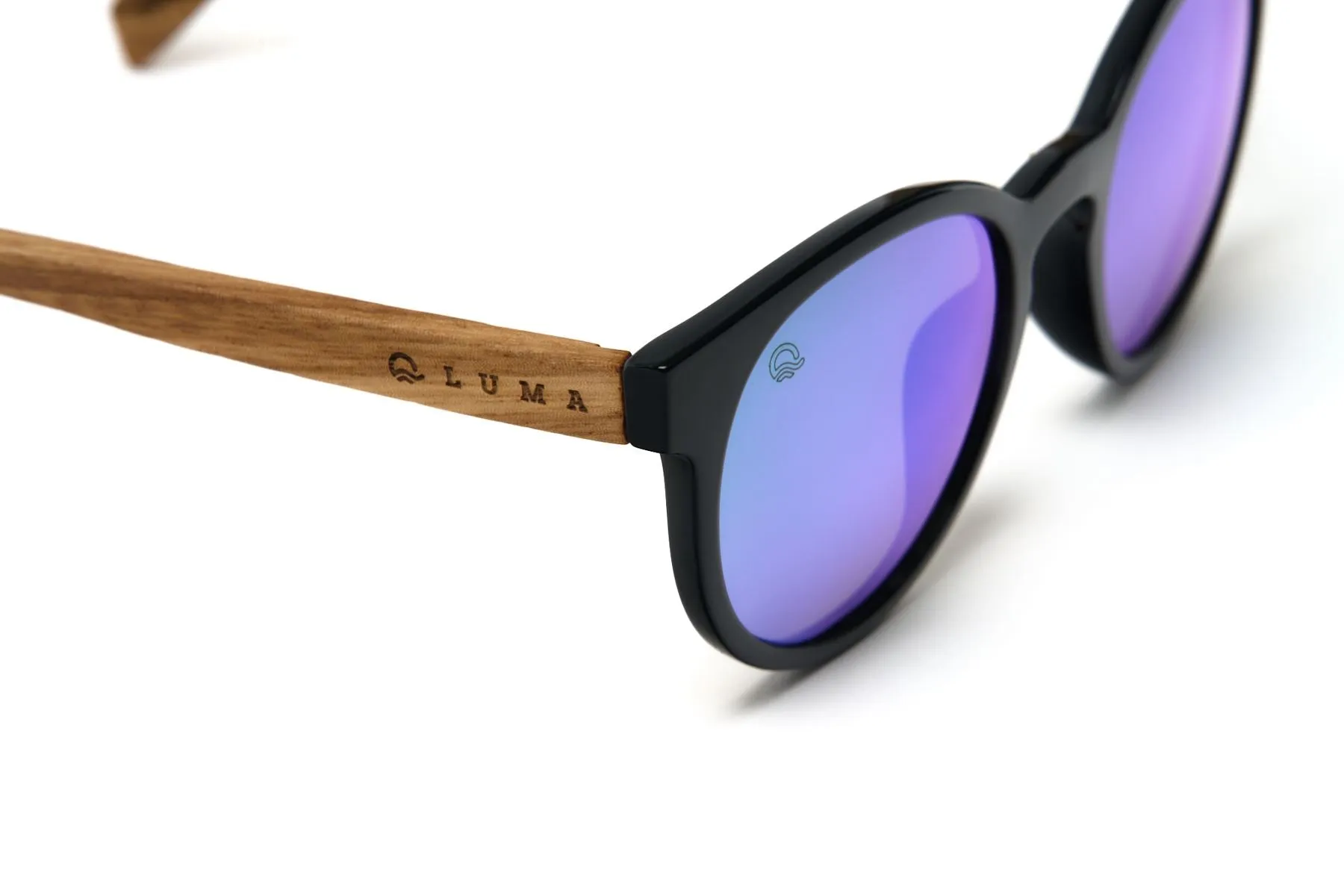 Luma Tidepool Recycled Sunglasses - Black/Green