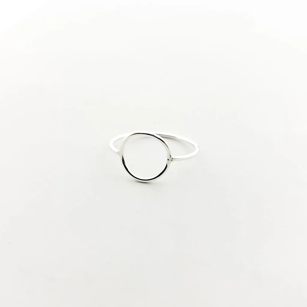 Luna Circle Ring | Silver