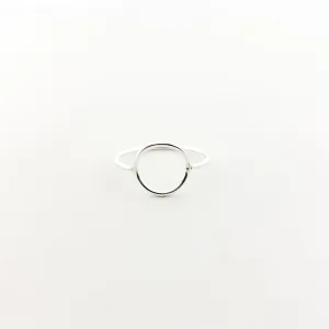 Luna Circle Ring | Silver