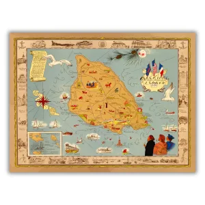 Mackinac Island, Most Historic Spot in Michigan, 1955 Poster
