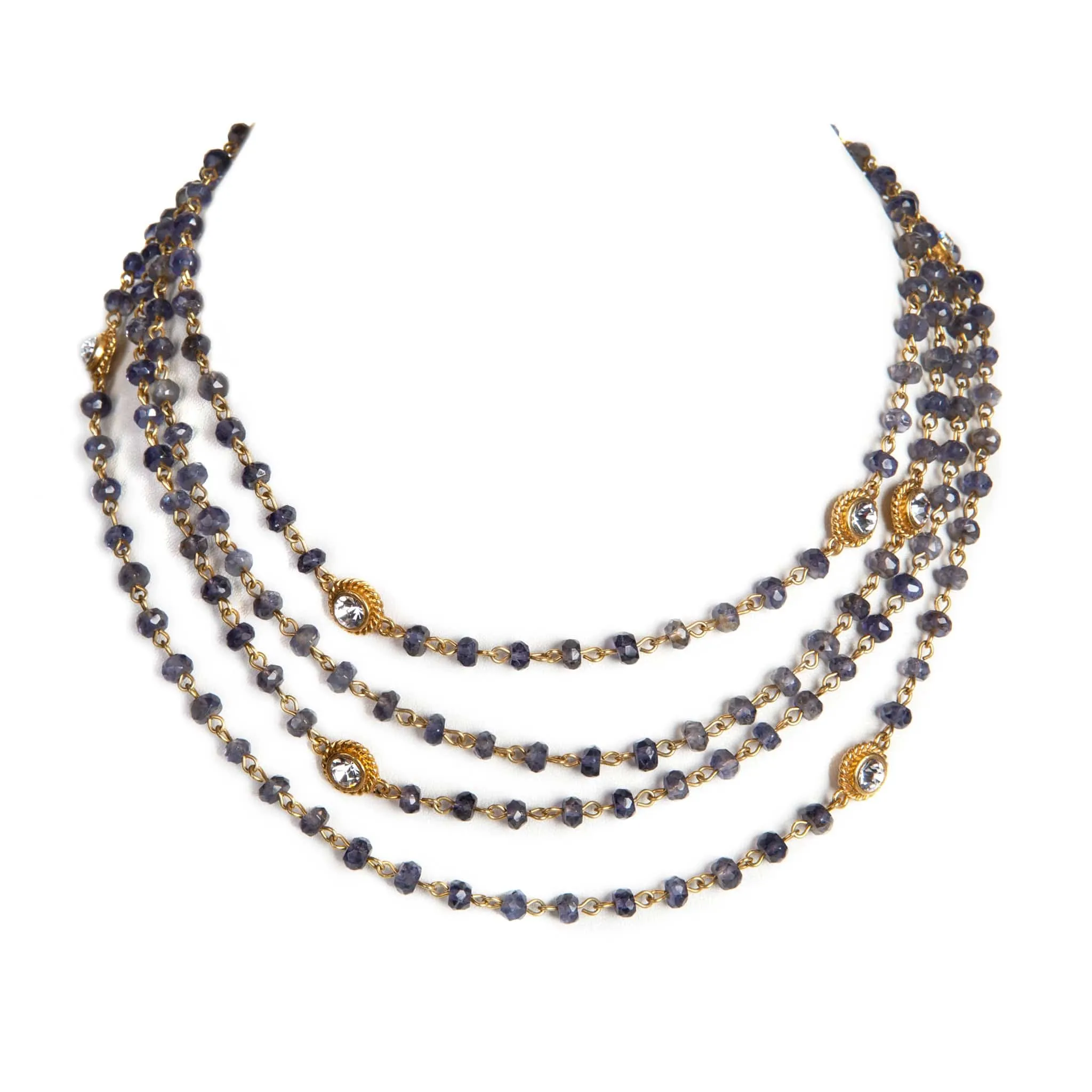 Magdalena - 6mm Semi-Precious Lolite Beads
