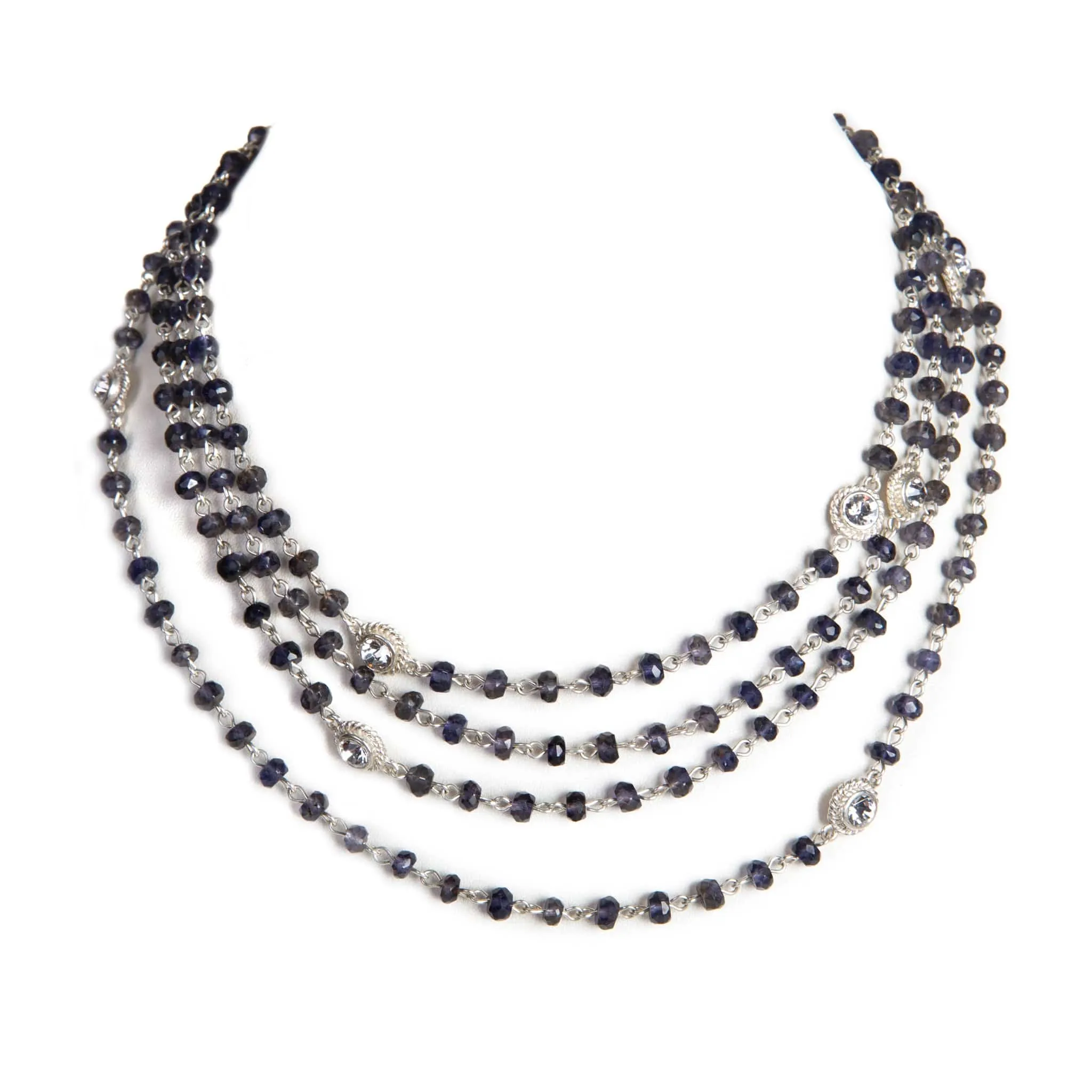 Magdalena - 6mm Semi-Precious Lolite Beads