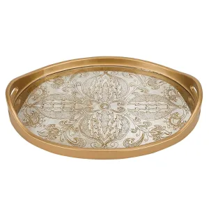 Manta Gold Oval Tray