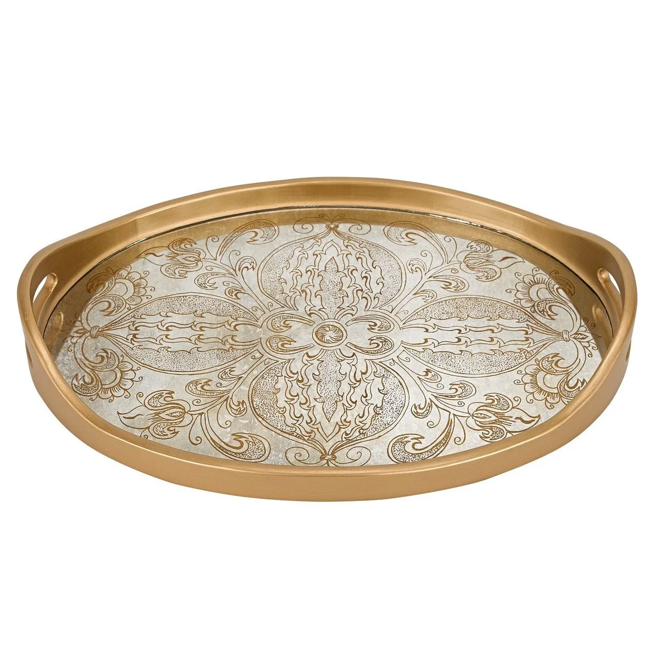 Manta Gold Oval Tray