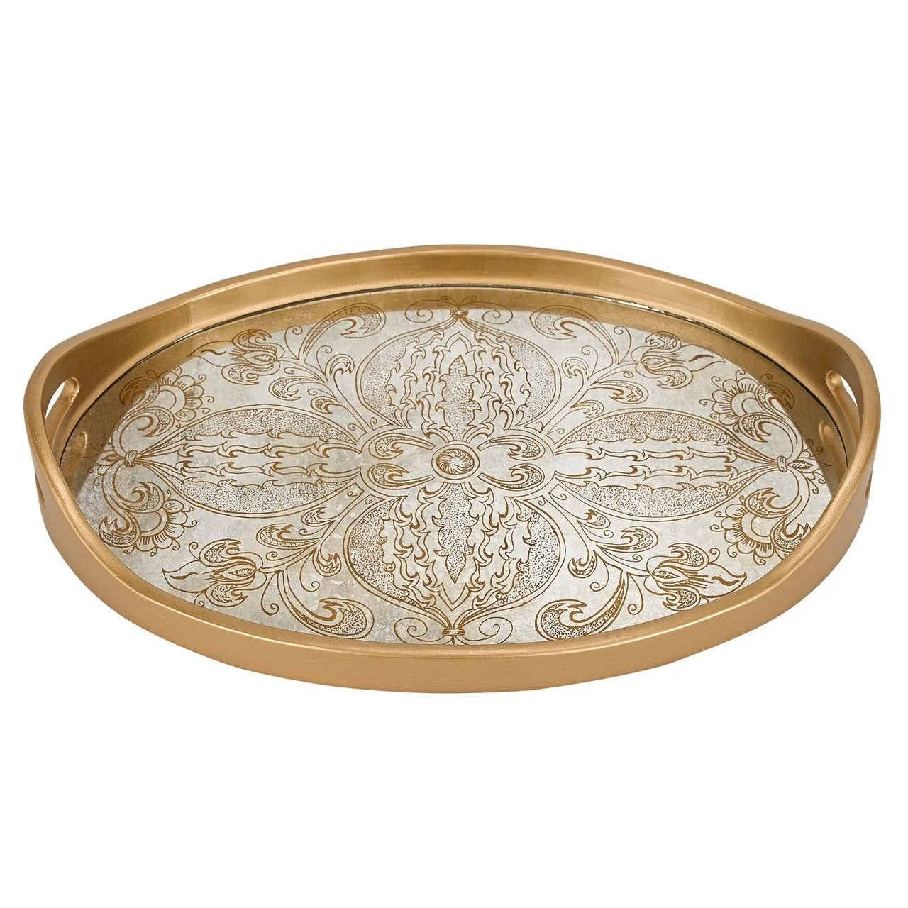 Manta Gold Oval Tray